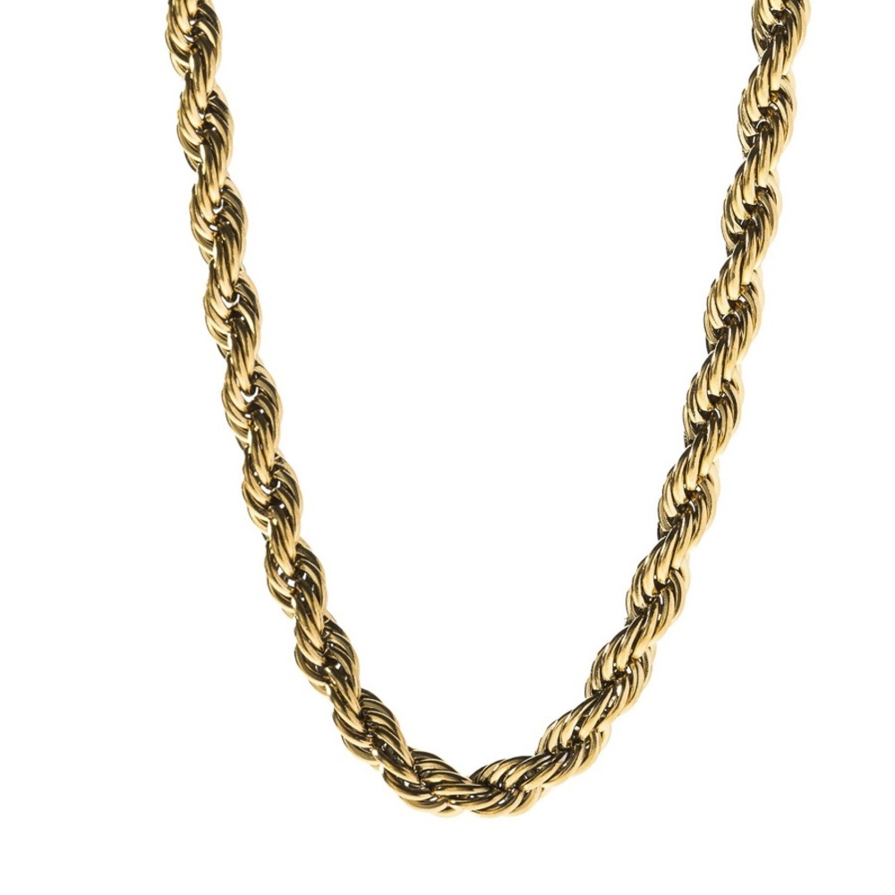 Yellow Gold Stainless Steel Rope Chain